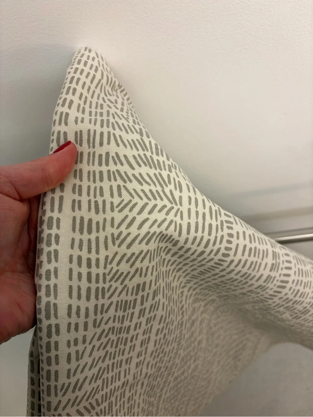 West Elm - Bomu Stone Gray 100% Cotton 72x74 Shower Curtain